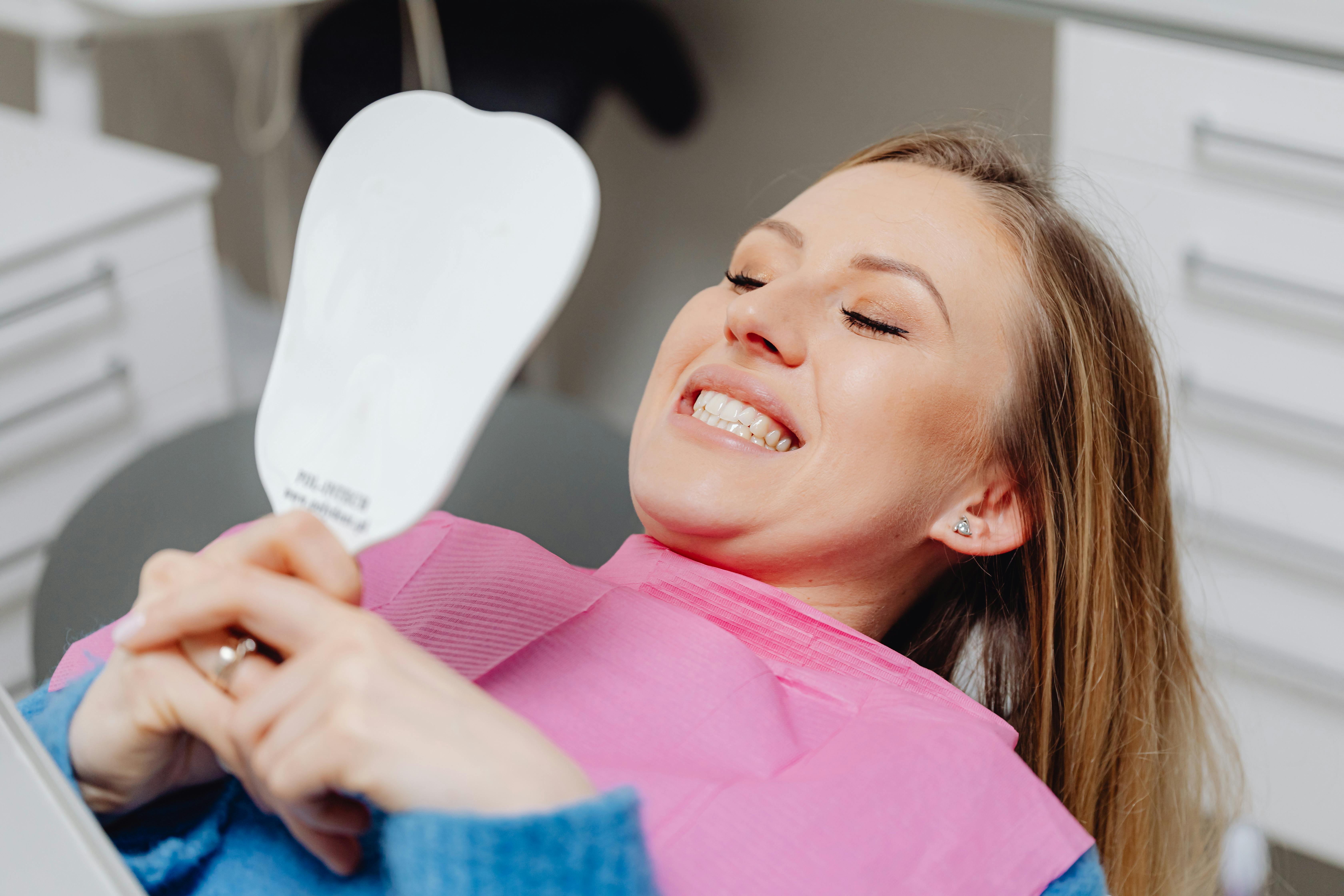 Smiling patient